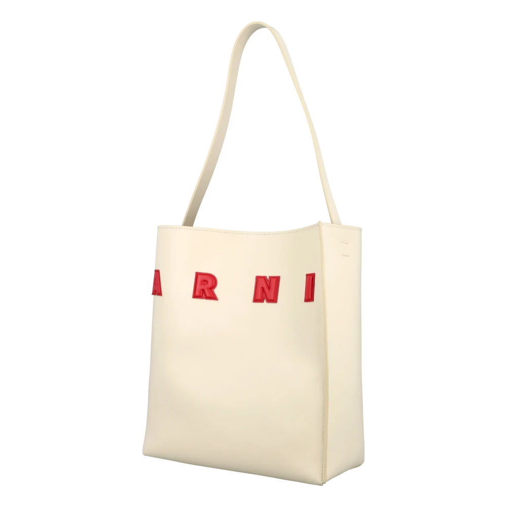 Marni Klein Logo Museo Stijlvol Ontwerp Beige Dames