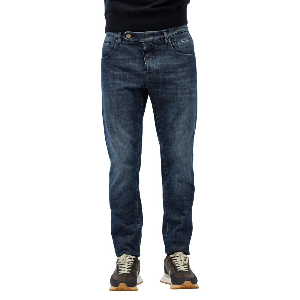 Incotex Op maat gemaakte reguliere jeans Blue Heren