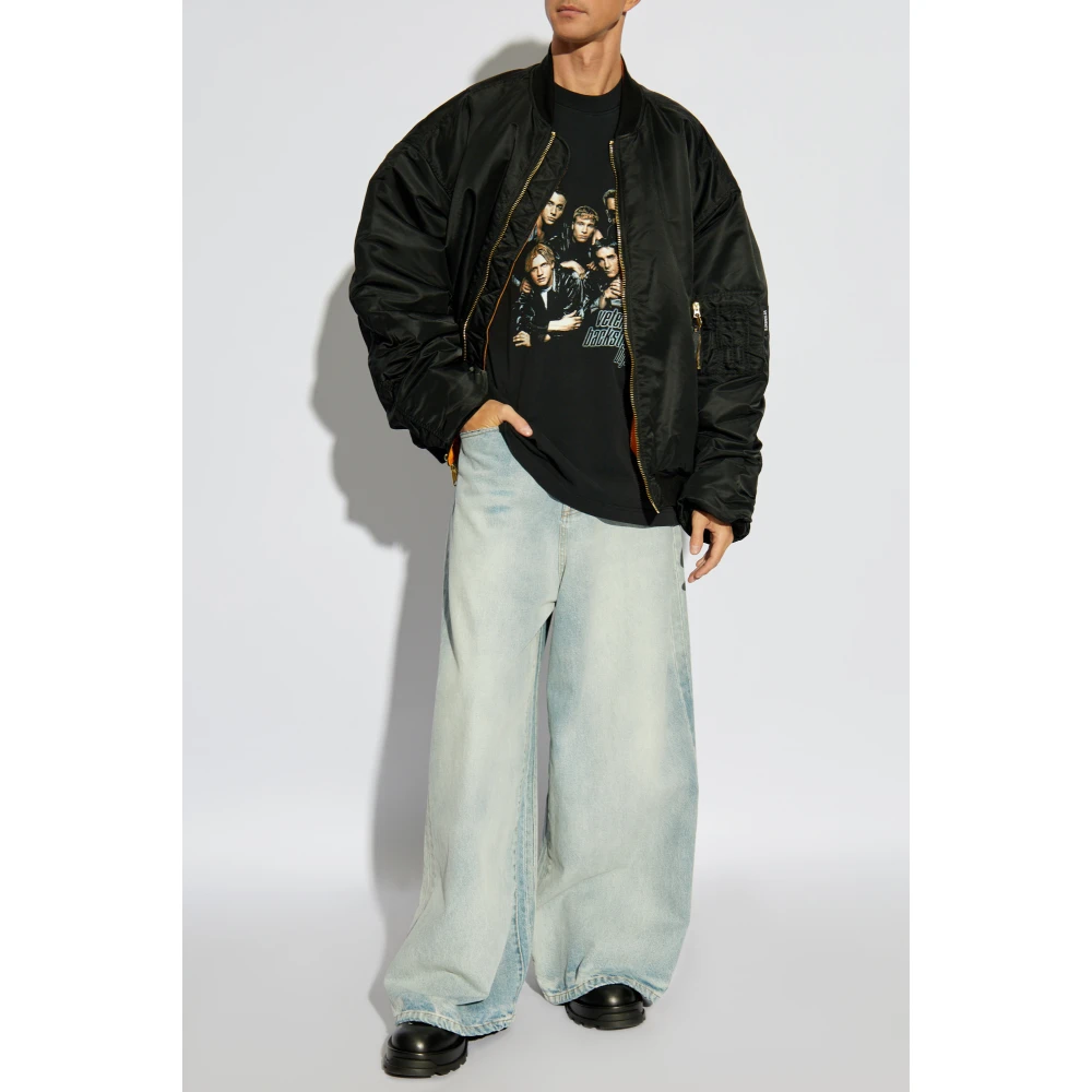 Vetements Bedrukt T-shirt Black Heren