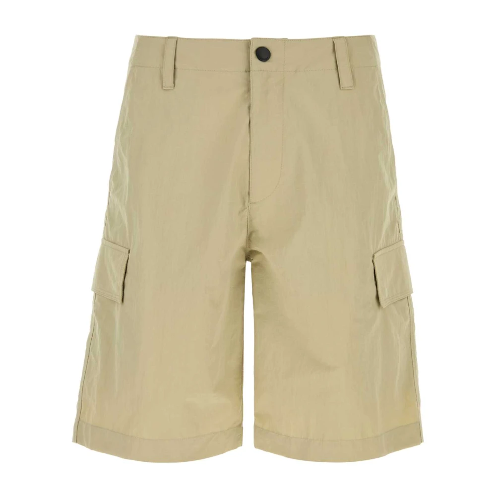 Burberry Men's Beige Casual Shorts, L, Nylon Bermuda Shorts