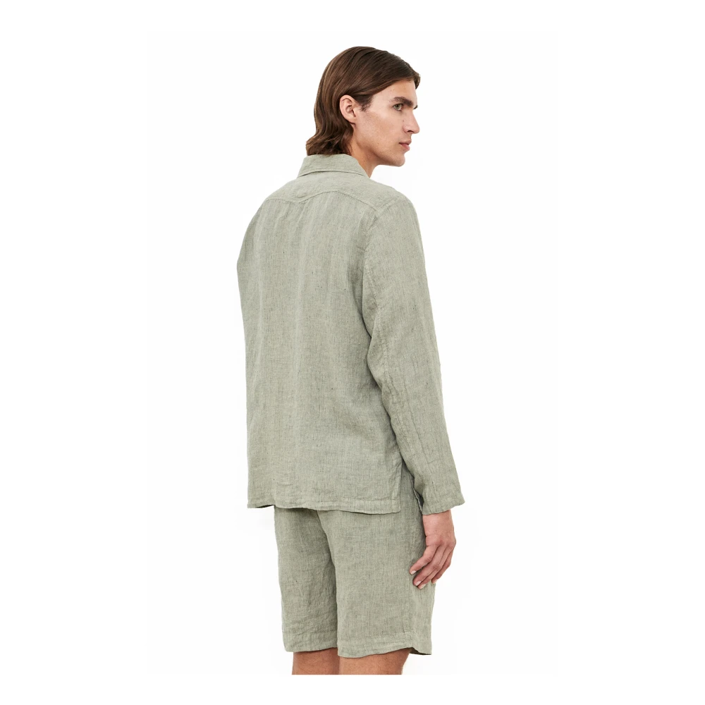 Massimo Alba Bruine Linnen Jas Buitenkleding Brown Heren