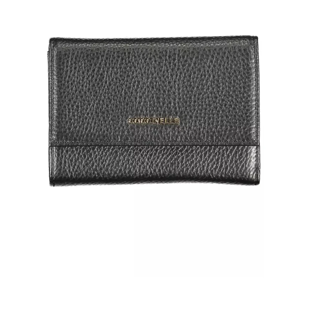 Coccinelle Women's Black Wallets & Cardholders, One Size, Italian Crafted Leather Wallet