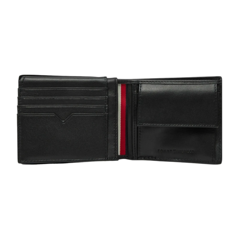 Tommy Hilfiger Heren Leren Portemonnee Lente Zomer Collectie Black Heren