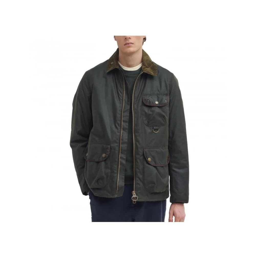 Barbour Angler Wax Cotton Jas Green Heren
