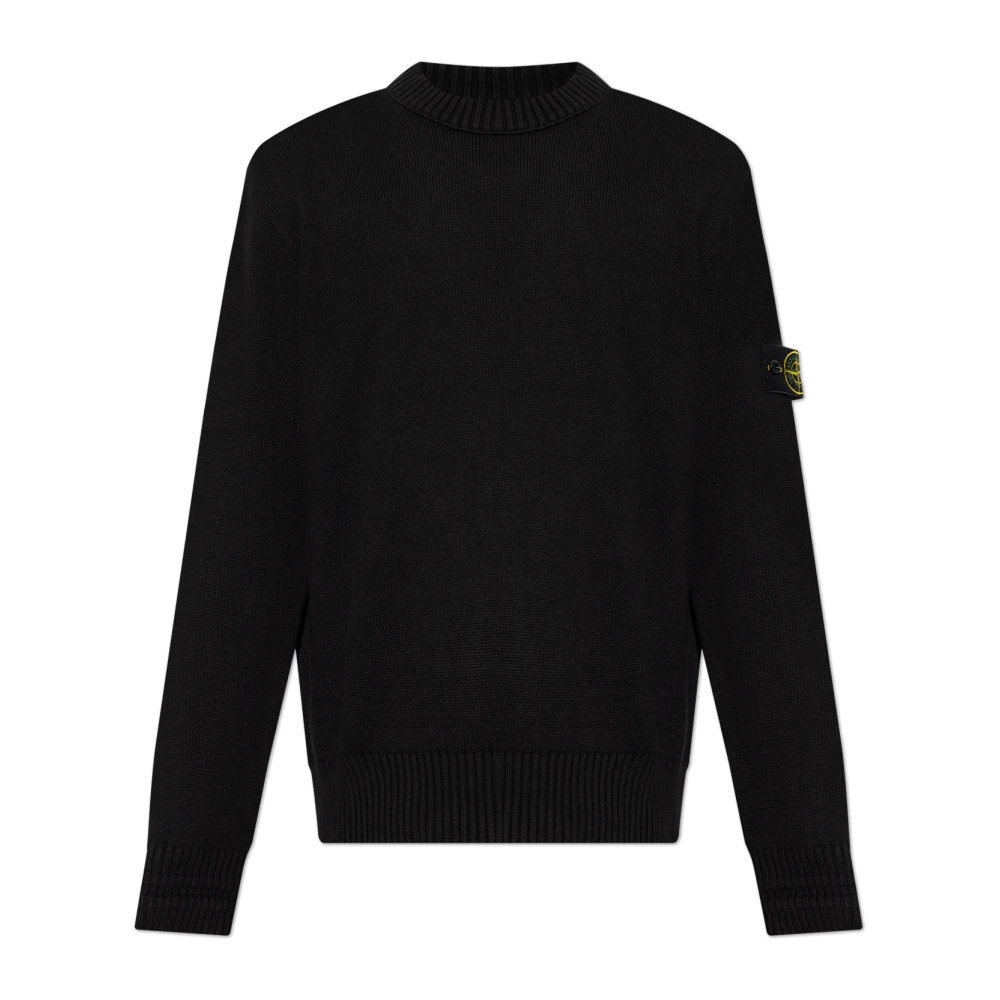 Stone Island Trui met logo Black Heren