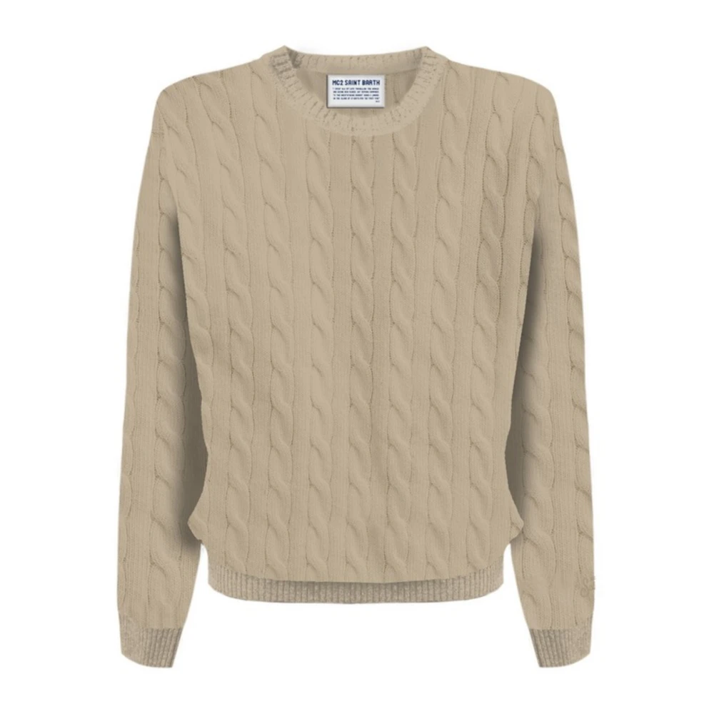 MC2 Saint Barth Beige Sweaters voor Mannen Beige Heren