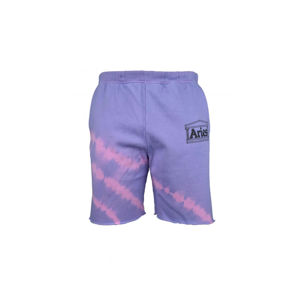Aries Paarse Tie-Dye Shorts Purple Heren