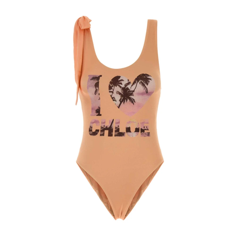 Chloe Donna Chloé Costume Intero Con Stampa Arancione It Taglia 42- Mytheresa - Immagine 3