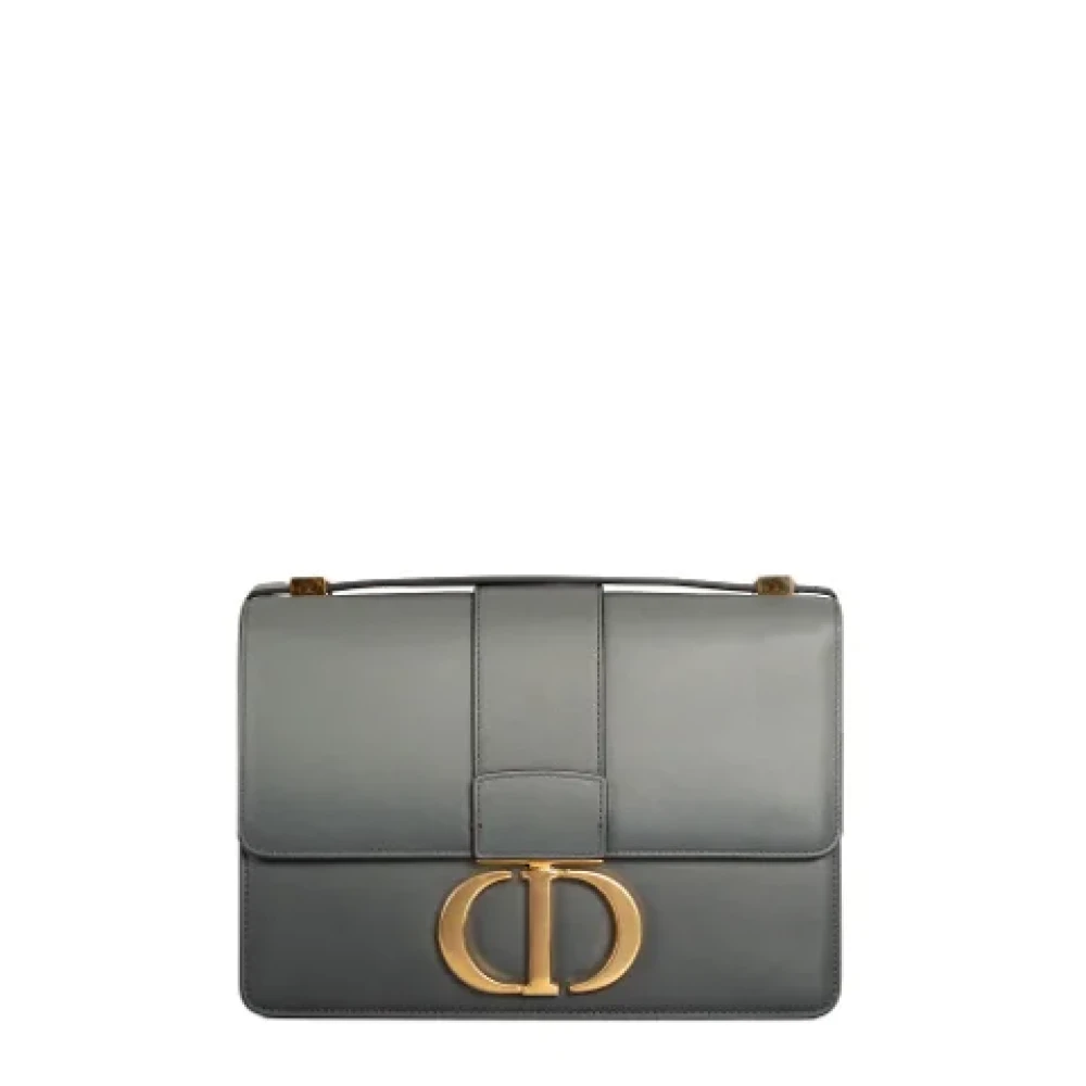 Dior Vintage Pre-owned Leather dior-bags Gray Dames
