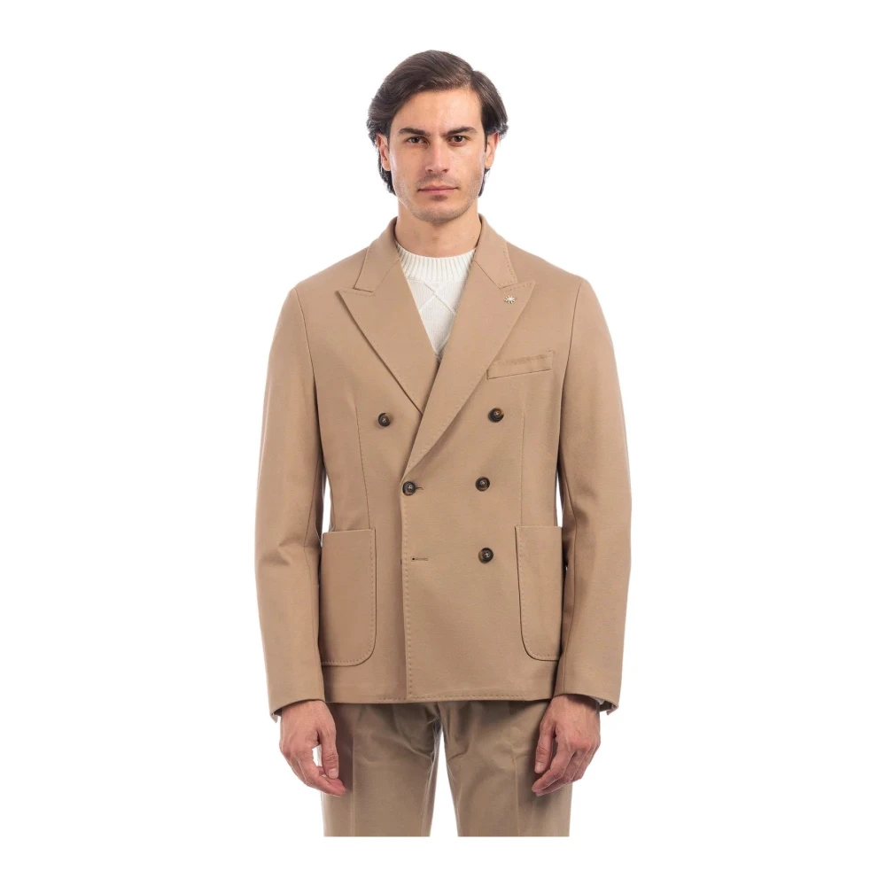 Manuel Ritz Elegante Pak Jas Beige Heren