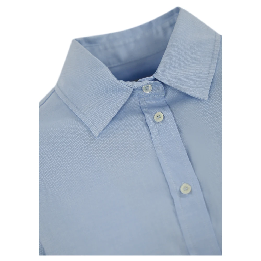 Max Mara Weekend Heldere Blauwe Katoenen Oxford Overhemd Blue Dames