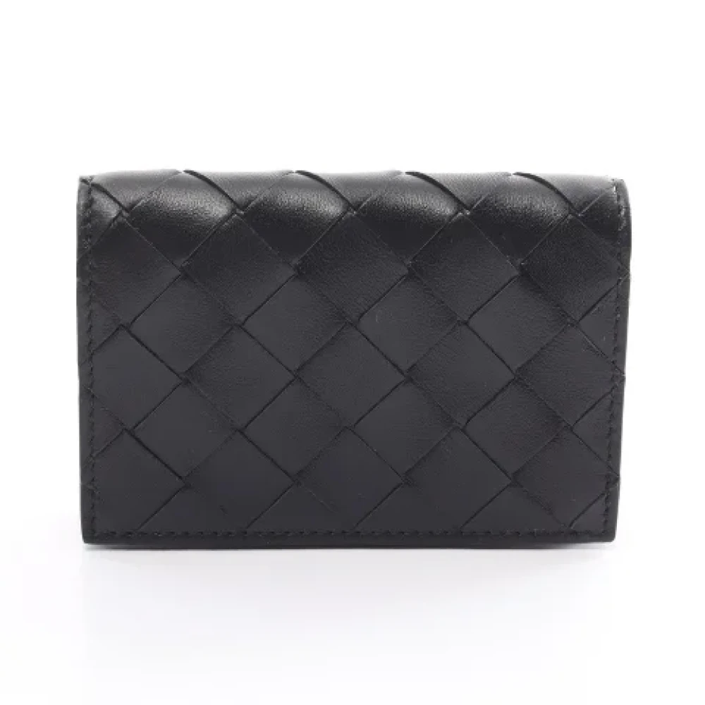 Bottega Veneta Vintage Pre-owned Leather wallets Black Dames