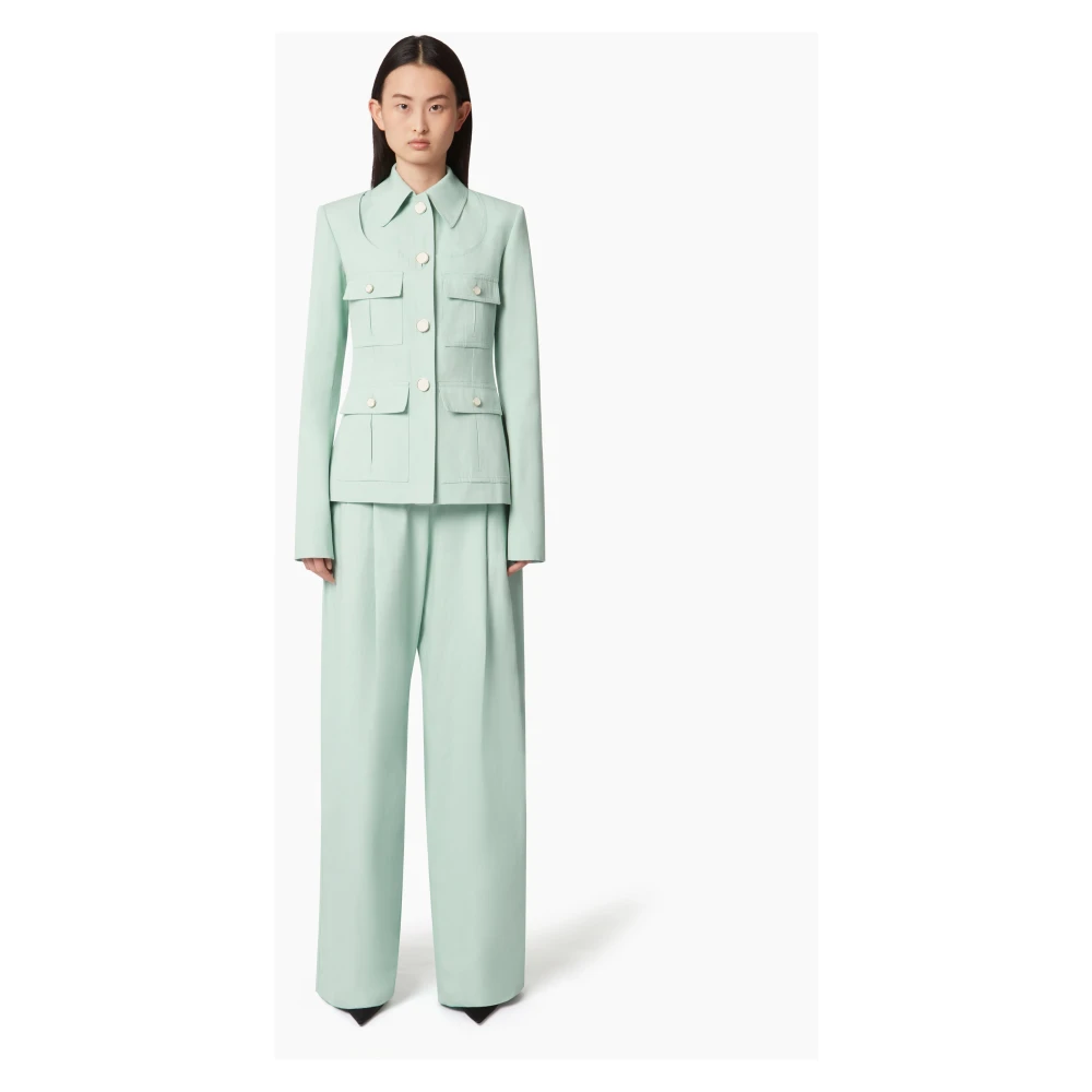 Nina Ricci Cotton Saharienne Green Dames