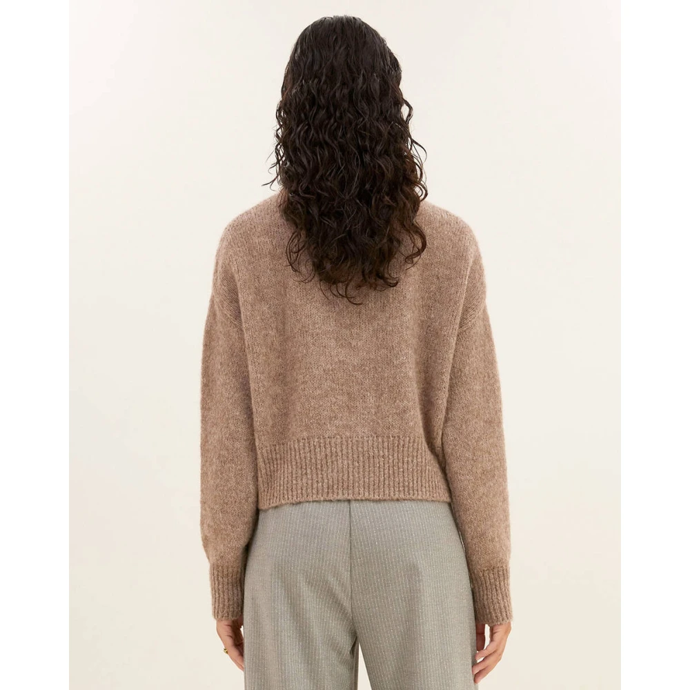 By-Bar Boxy Beau Pullover Beige Dames