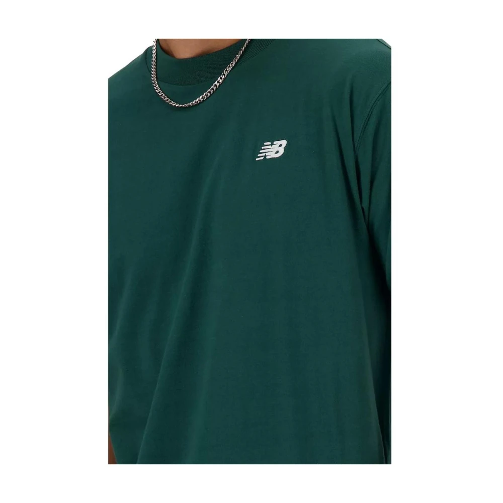 New Balance Groen Katoenen T-shirt Crew Neck Green Heren