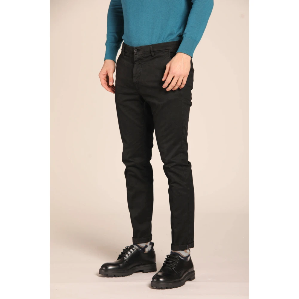 Mason's Osaka Style Chino Broek Zwart Black Heren