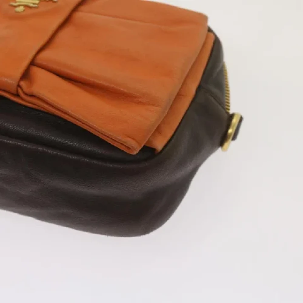 Prada Vintage Pre-owned Leather shoulder-bags Multicolor Dames