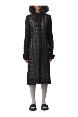 elegant-sort-blonde-midi-kjole