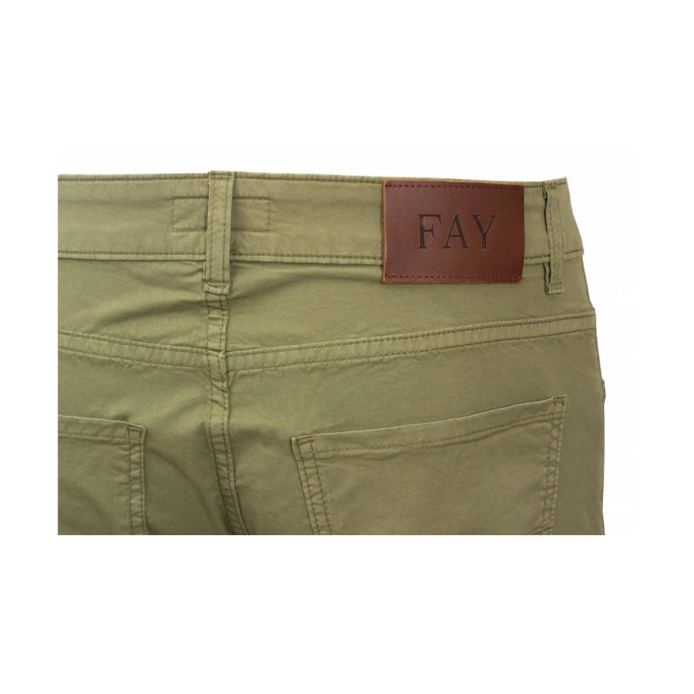 Fay Original Slim Fit Jeans Green Heren