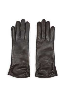 luxury-brown-leather-winter-gloves