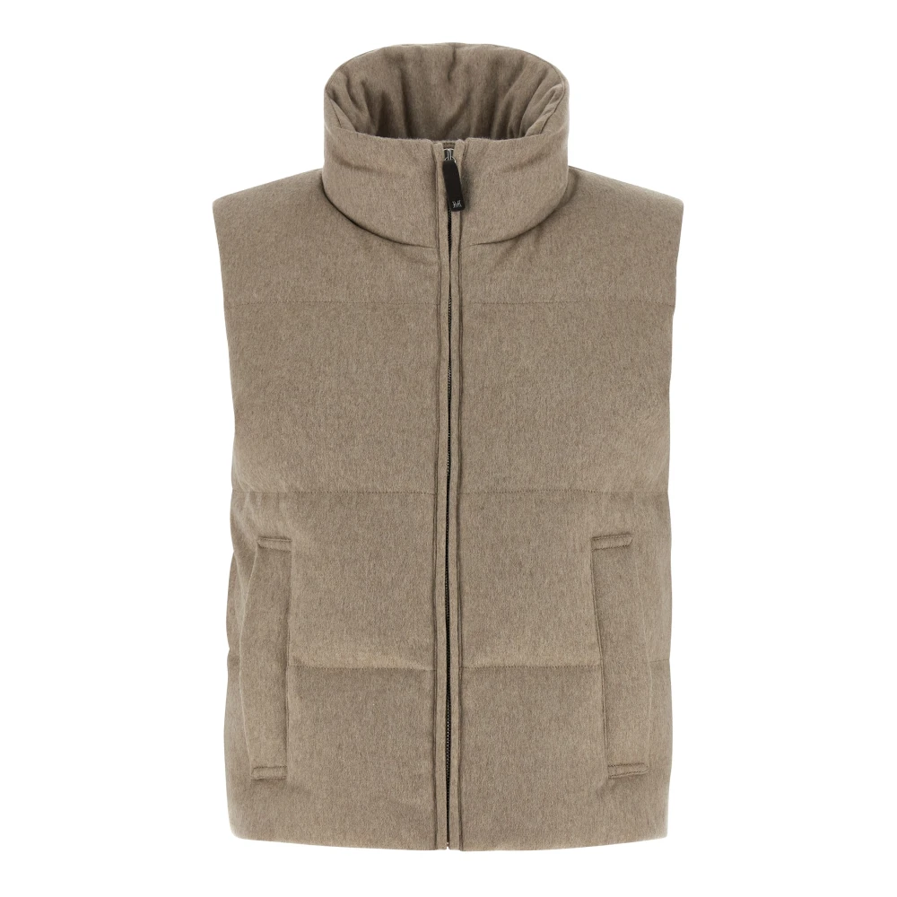 Max Mara Women's Beige Mtcamoroso Vest - Waistcoats - L- Jackets