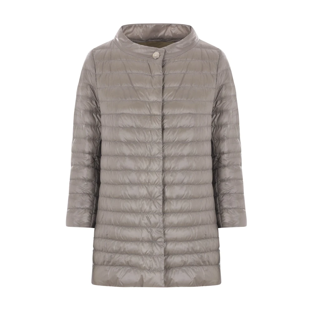 Herno Lichtgrijze Ultralichte Nylonjas Gray Dames