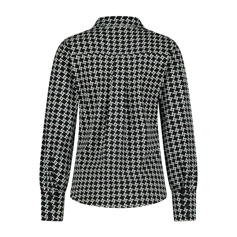 Lady Day Mila Zwarte Blouse met Print Black Dames
