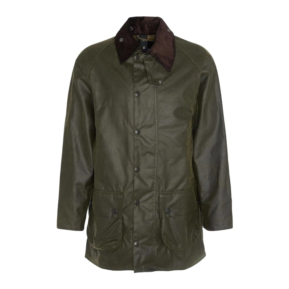 Barbour Katoenen Jas met Stijl Mwx0017 Green Heren