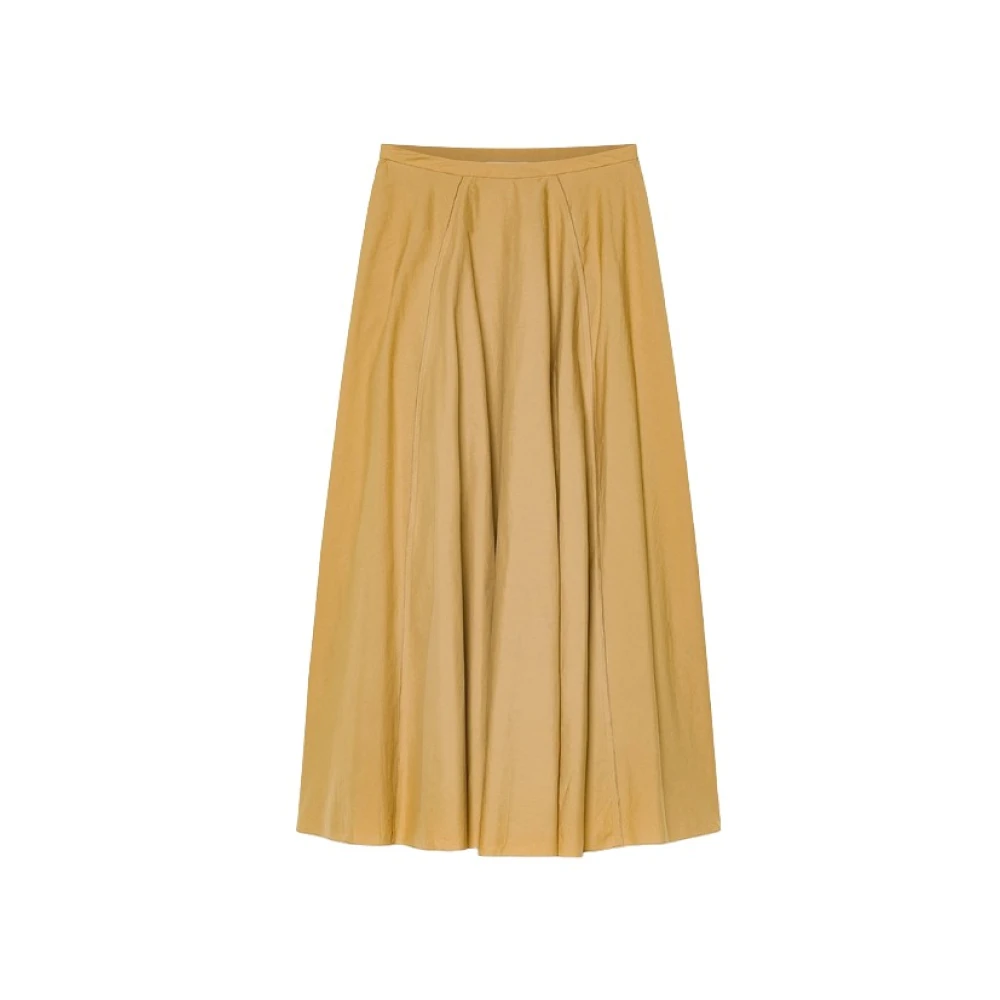 Forte Forte Beige Midi Skirts, Female, S, Midi Skirt