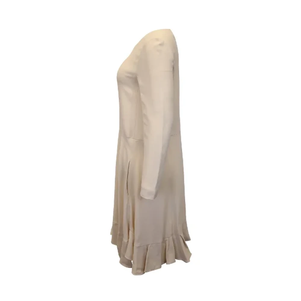 Chloé Pre-owned Polyester dresses Beige Dames