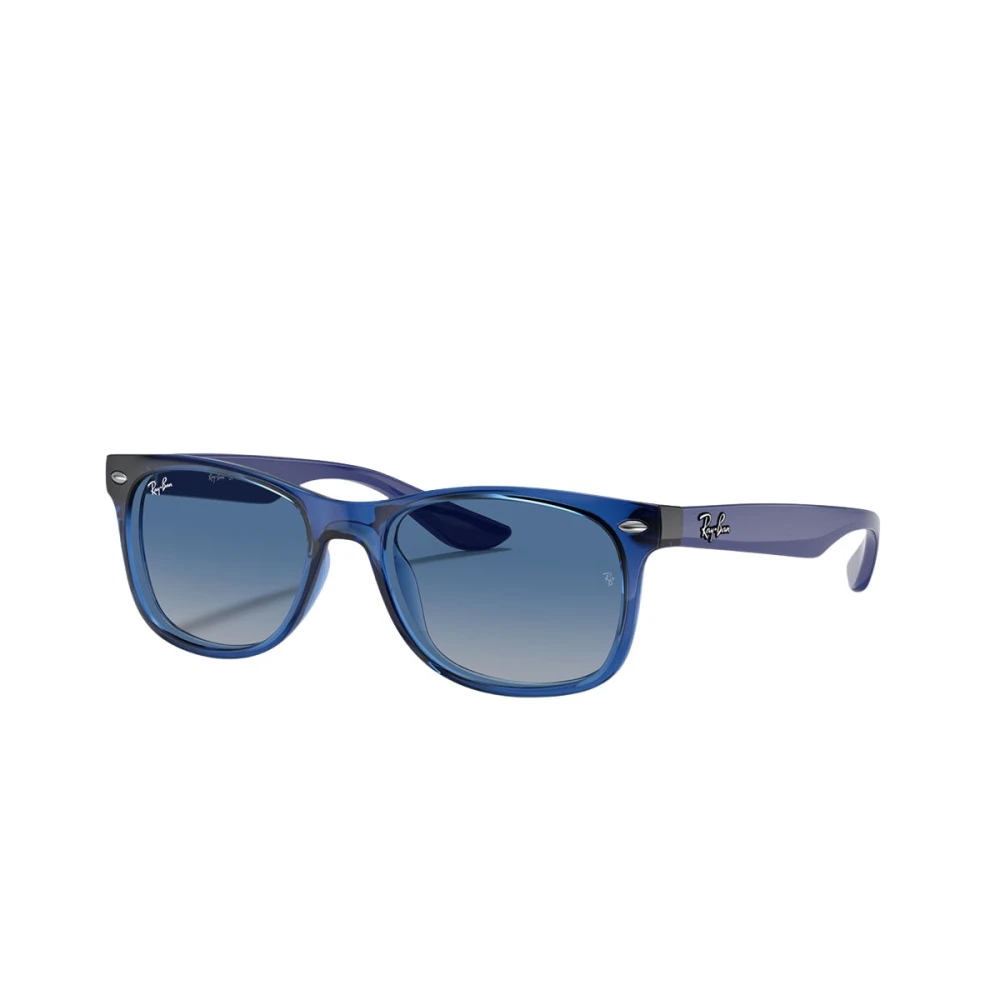 Ray - Ban Grey Kid Rj9052s Junior New Wayfarer 70624L Sunglasses Nylon Blue Squared Normal Shaded - Image 8