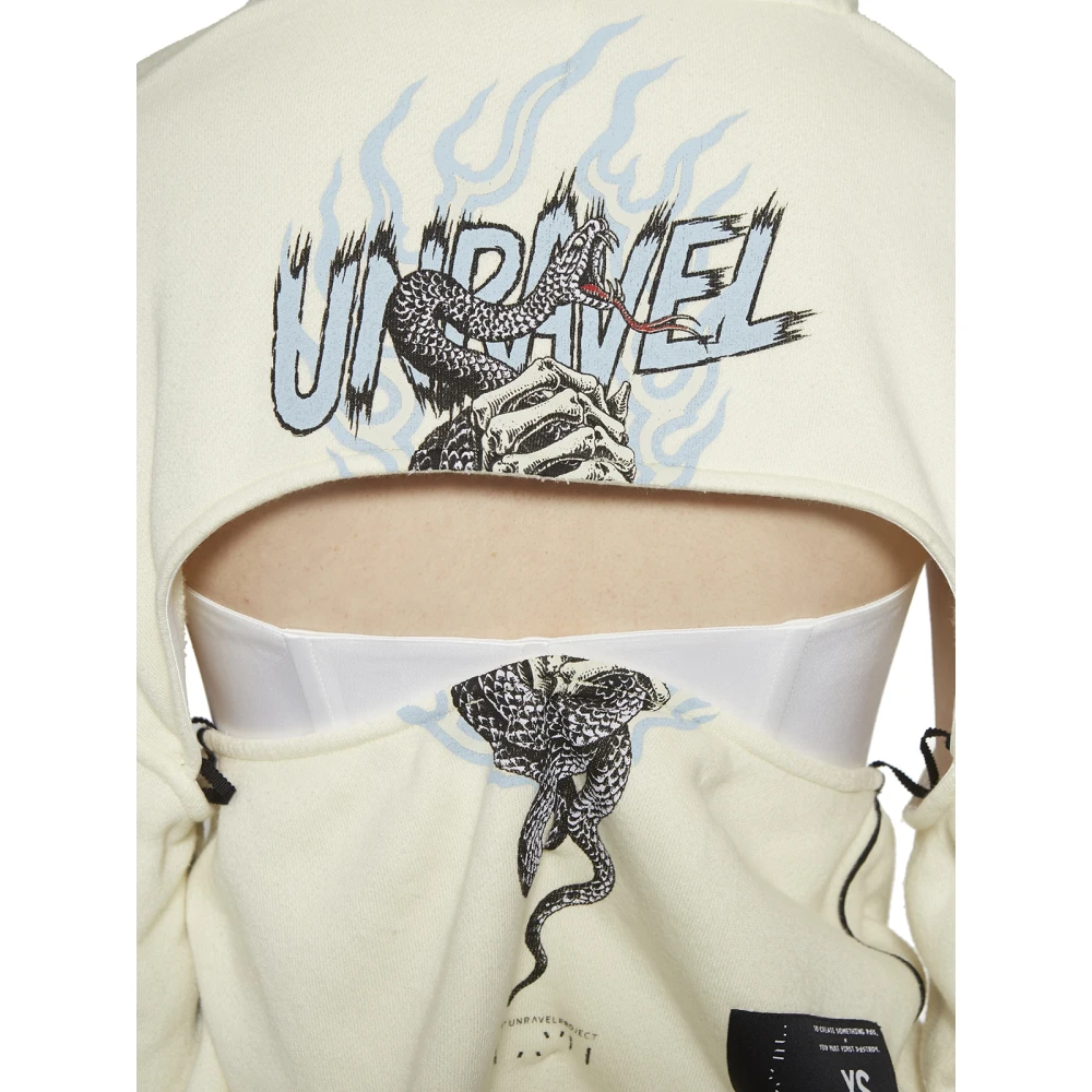 Unravel Project Hoodies Beige Dames