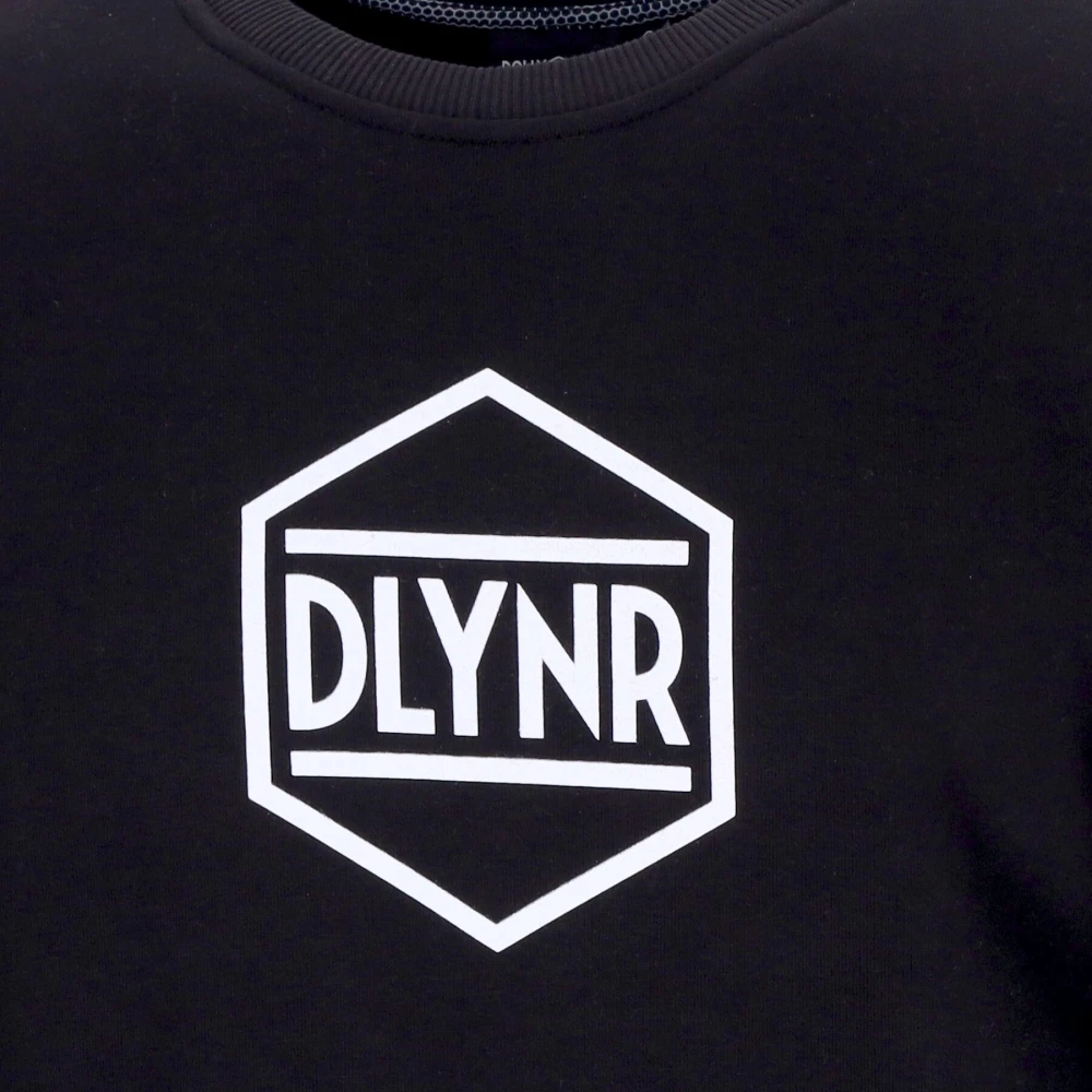 Dolly Noire Zwart Logo Crewneck Sweatshirt Lange Mouw Black Heren