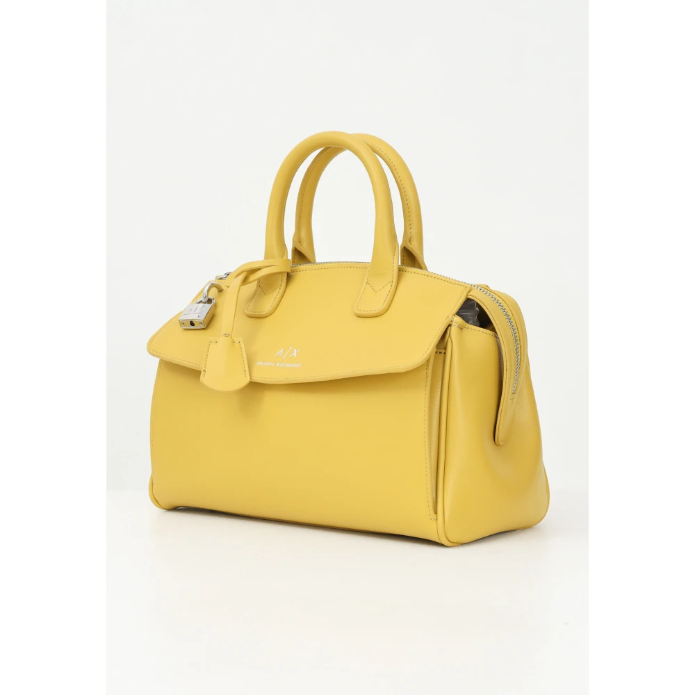 Armani Exchange Gele Boston Tas voor Vrouwen Yellow Dames