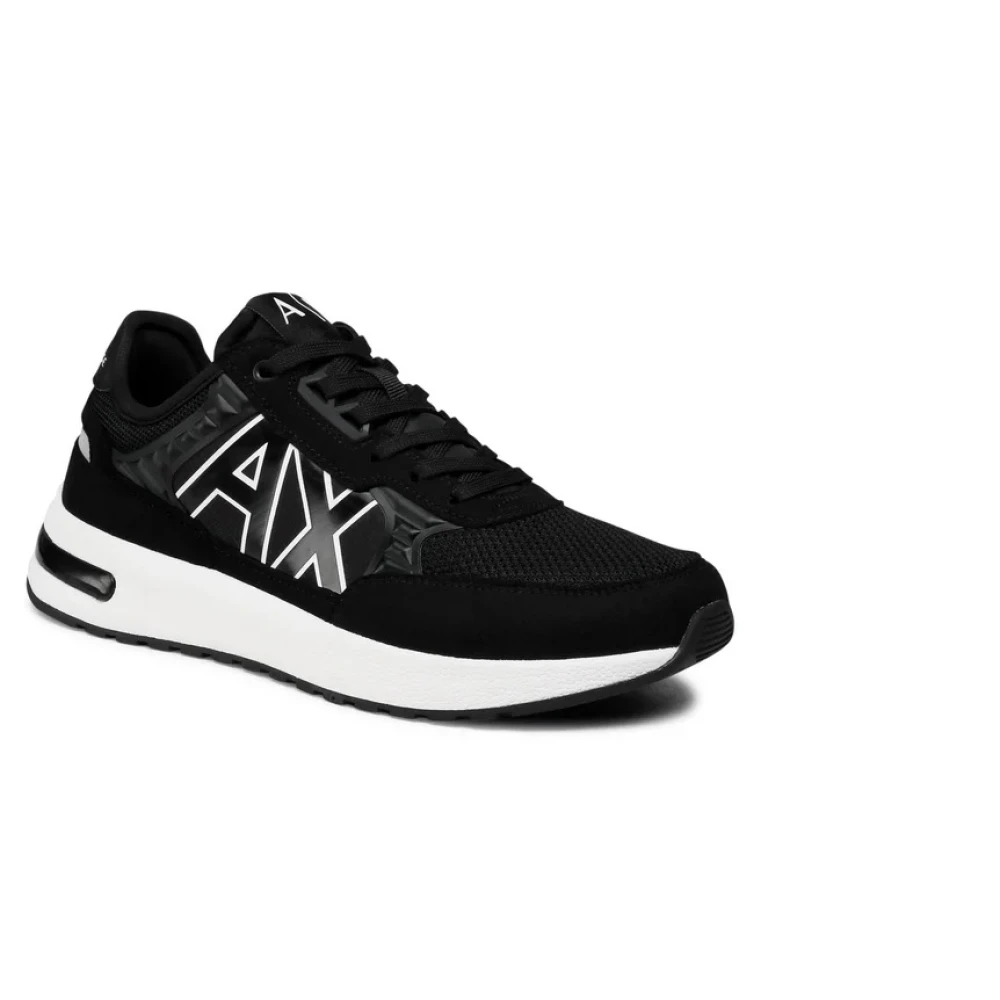 Armani Exchange Stijlvolle Sneaker voor Heren Black Heren