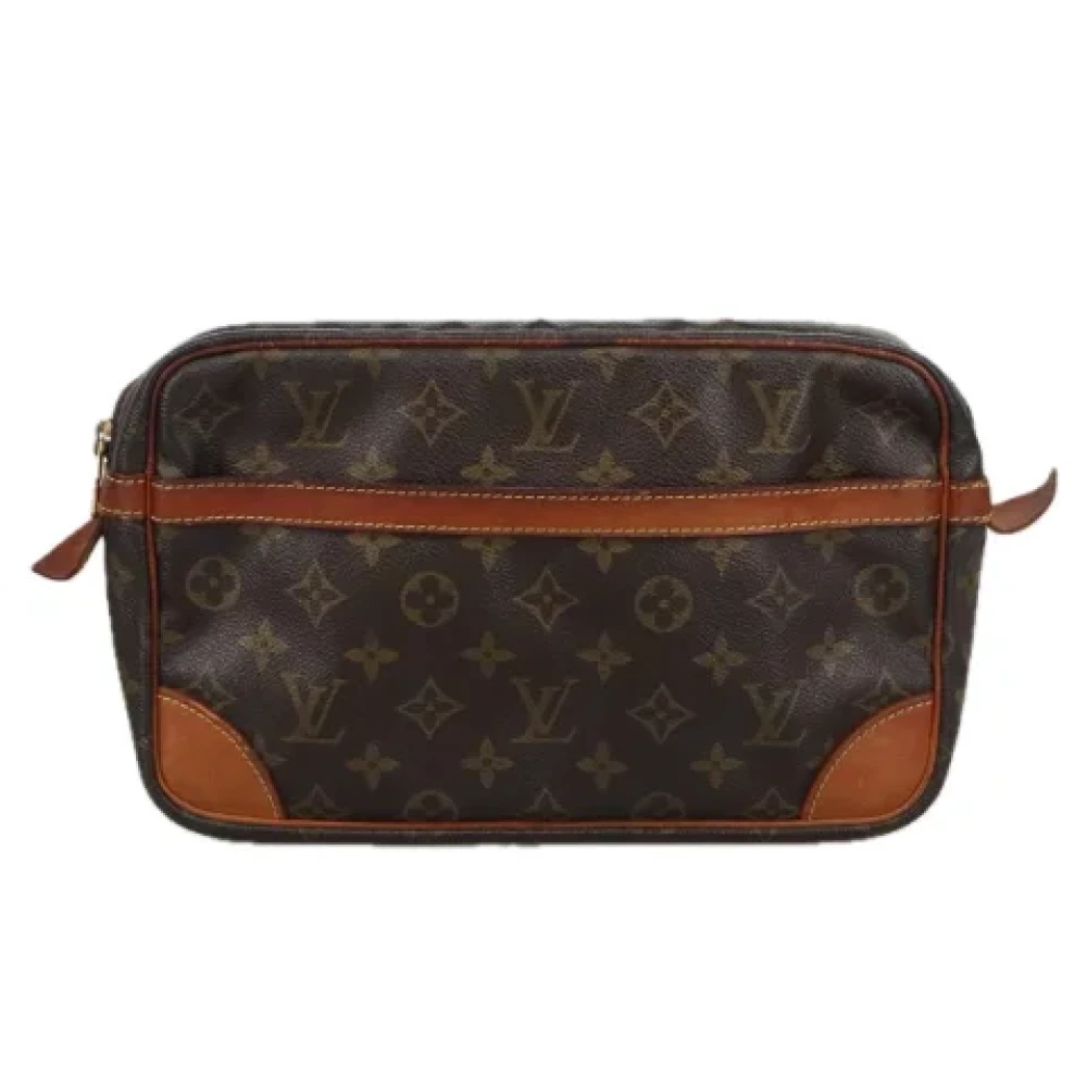 Louis Vuitton Vintage Pre-owned Canvas clutches Brown Dames