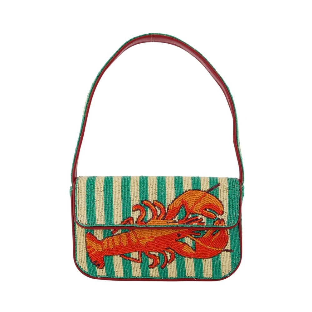 Staud Multicolor Tommy Beaded Shoulder Bag - Female - Shoulder Bags - One Size - Bags