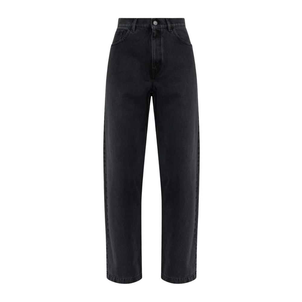 Marni Donna Nero Jeans A Gamba Larga In Denim - Immagine 3