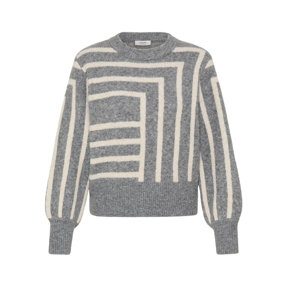 B.young Damen Gris Pullover Omea 6 - Bild 3