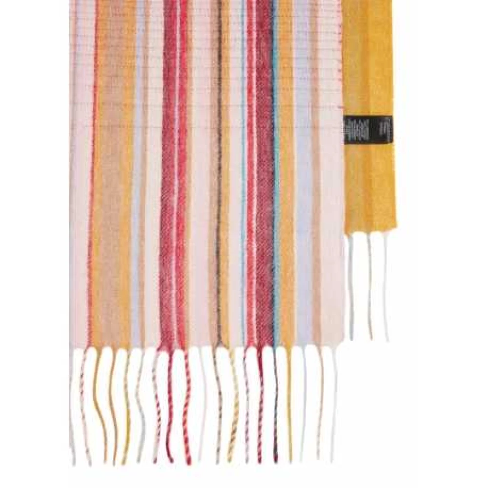 Paul Smith Gestreepte Ombre Sjaal Oranje Roze Multicolor Dames