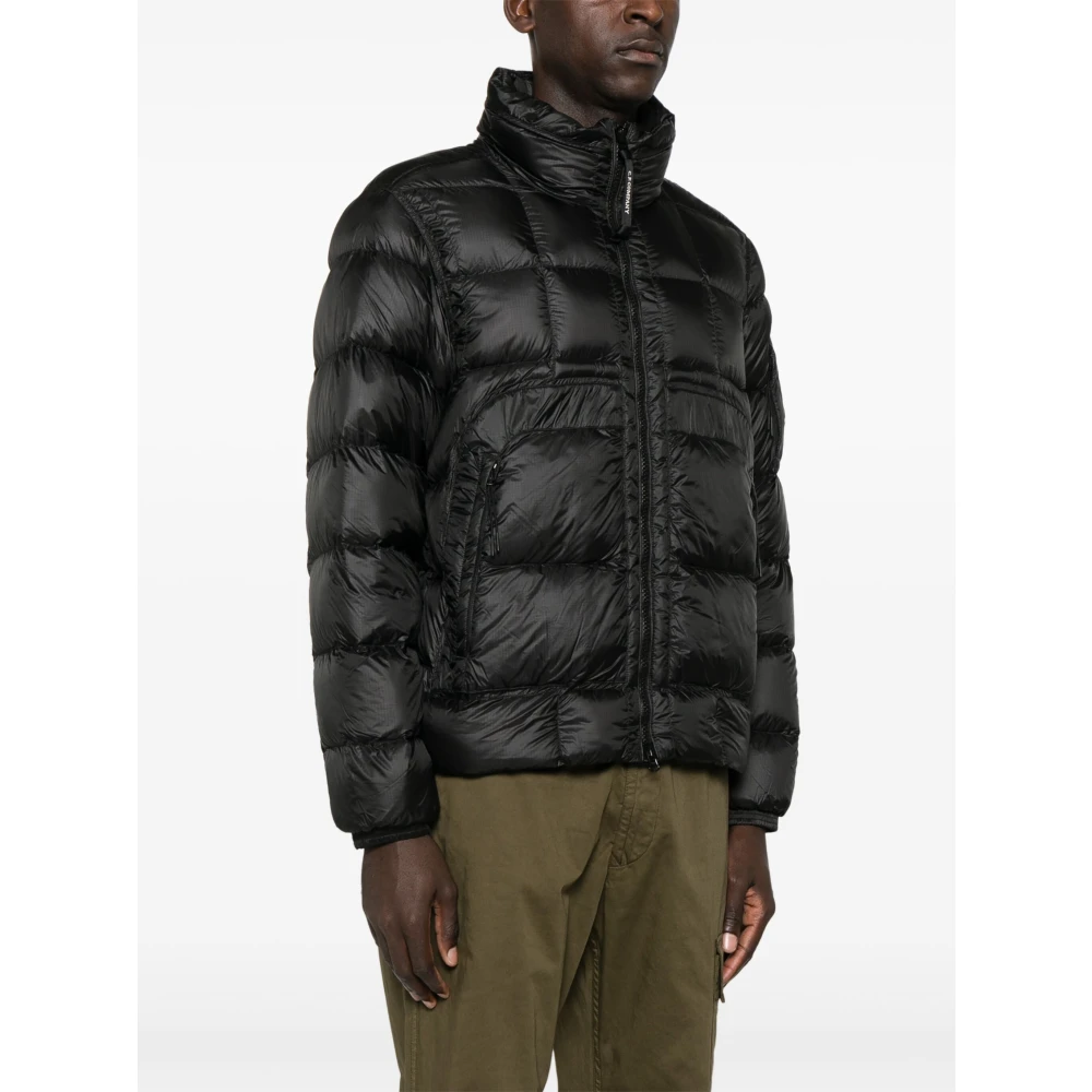 C.P. Company Zwarte Gewatteerde Jas Zonder Capuchon Black Heren