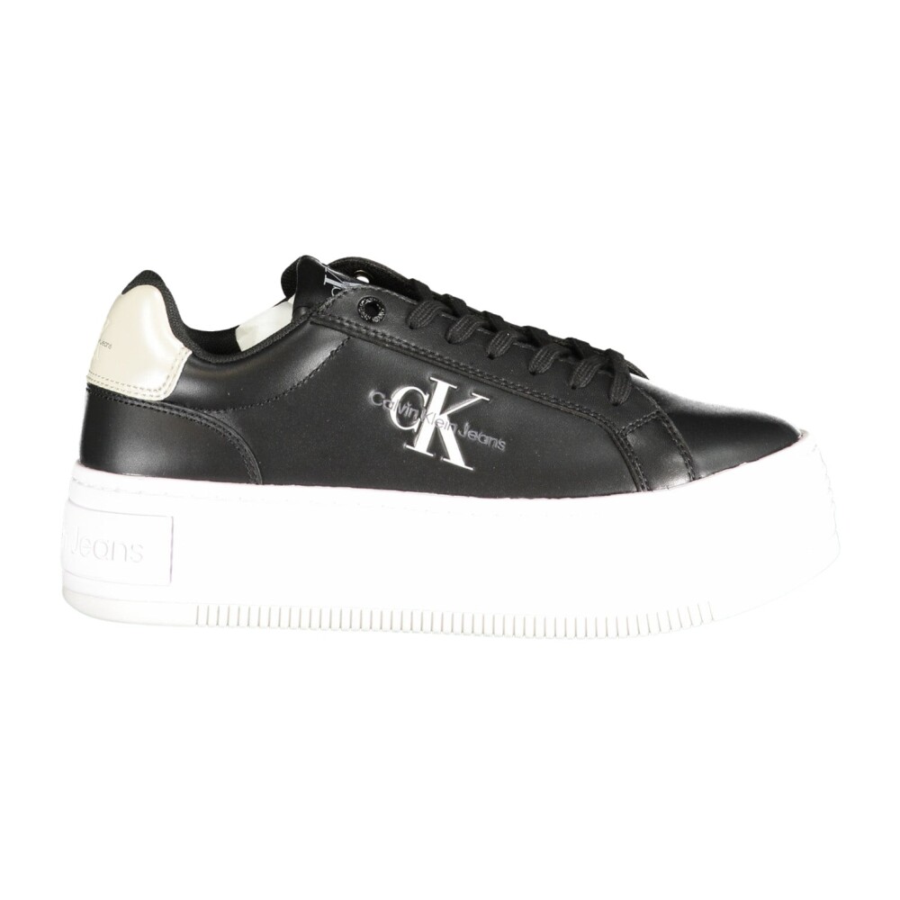 Sneakers con Zeppa e Lacci Neri Calvin Klein Sneakers Miinto