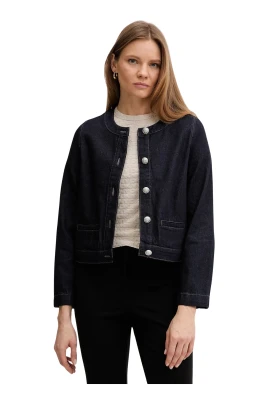 Jeansjacka med knappdetaljer