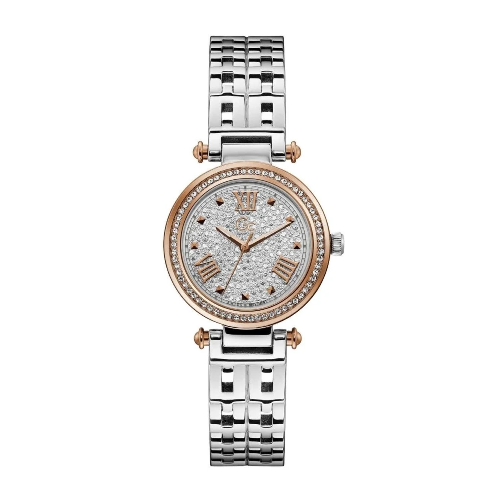 Guess Women's Gray Primechic Mid Size Metal Watch - Watches - One Size- Accessories