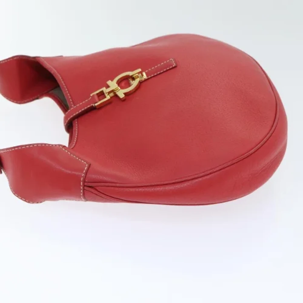 Salvatore Ferragamo Pre-owned Leather handbags Red Dames