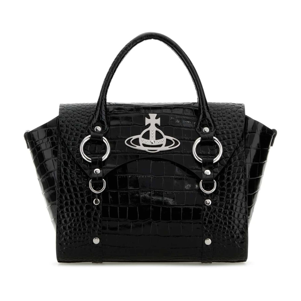 Vivienne Westwood Betty Zwarte Leren Handtas Black Dames