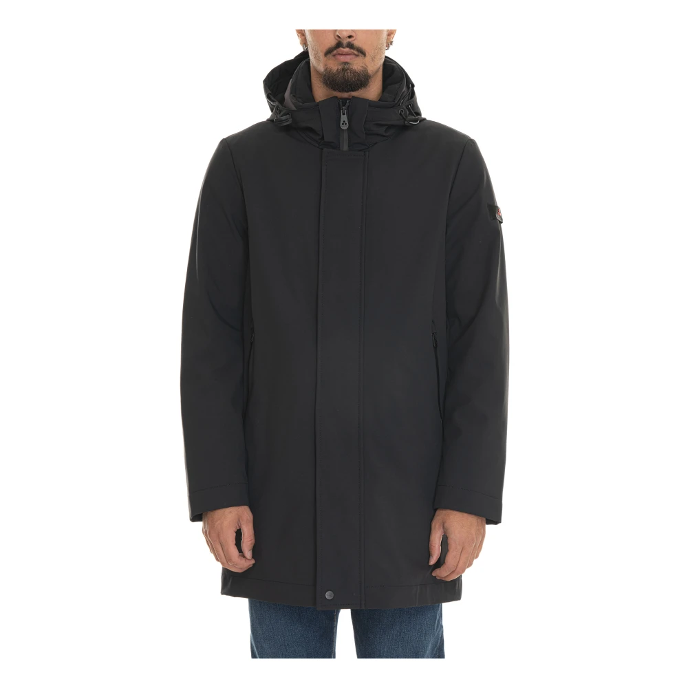 Peuterey Hooded Jacket met Afneembare Capuchon Black Heren