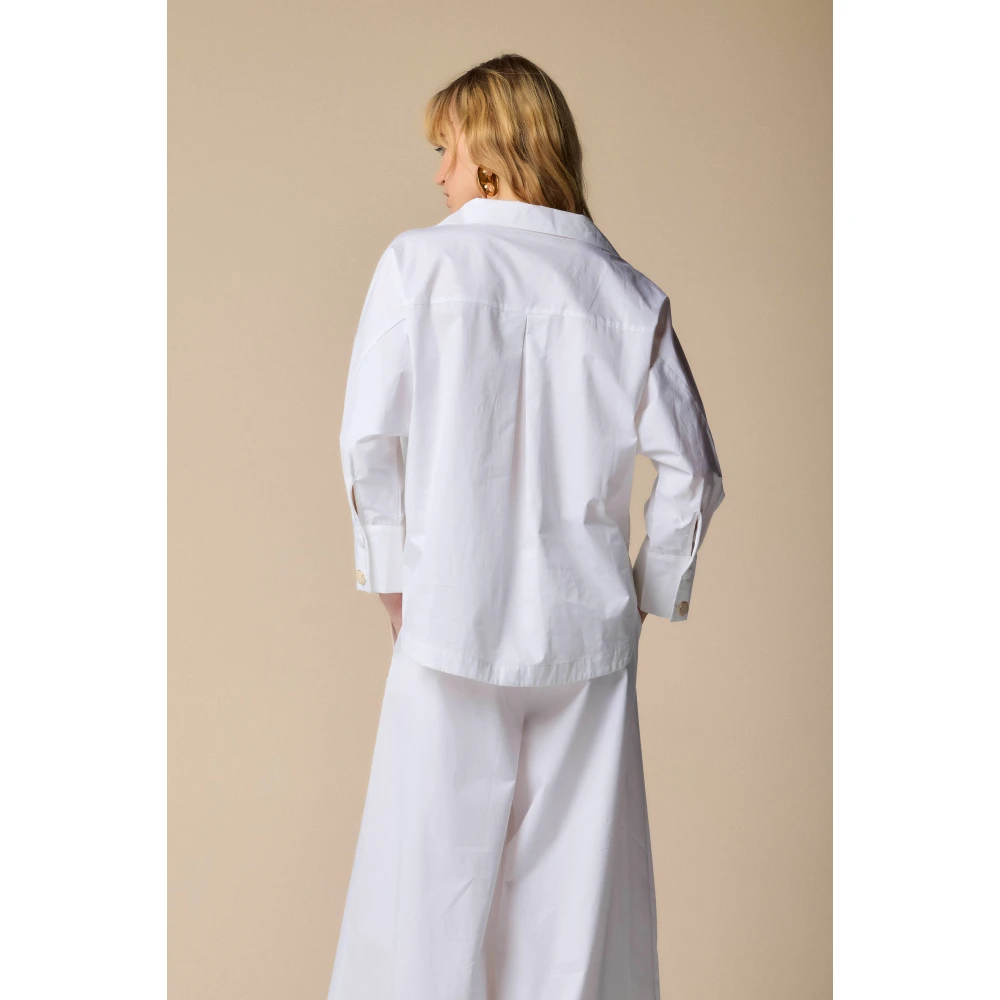 Kocca Stijlvolle Blouses voor Vrouwen White Dames