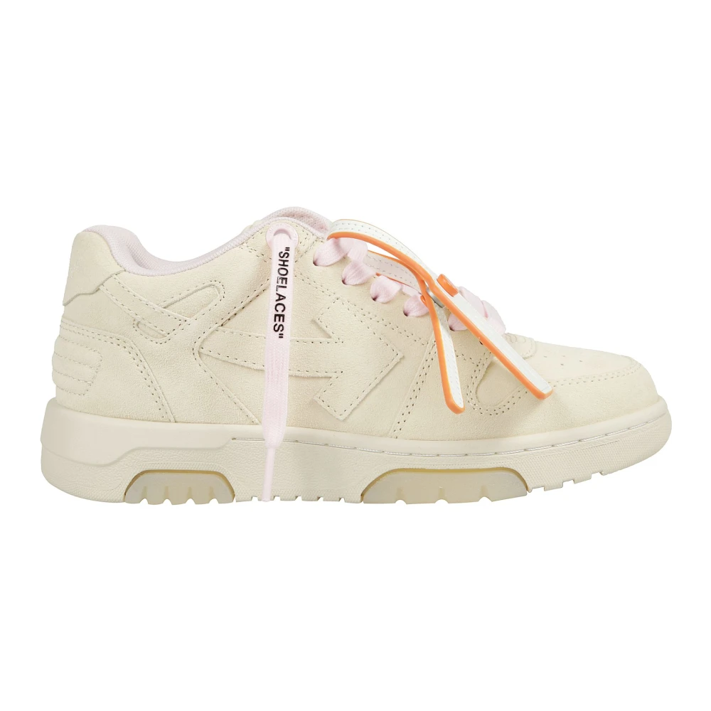 Off White Casual Sneakers Beige, Dam