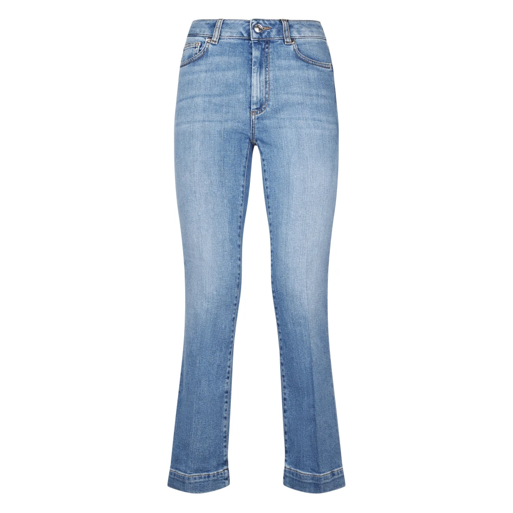 Sportmax Blue Cropped Jeans, Female, W25, Cropped Denim Jeans